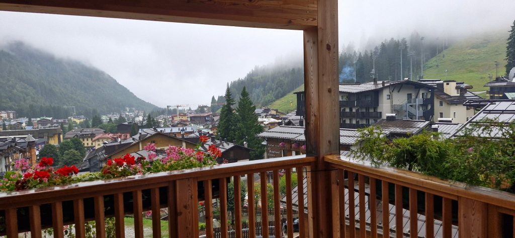 Deszcz w Madonna di Campiglio