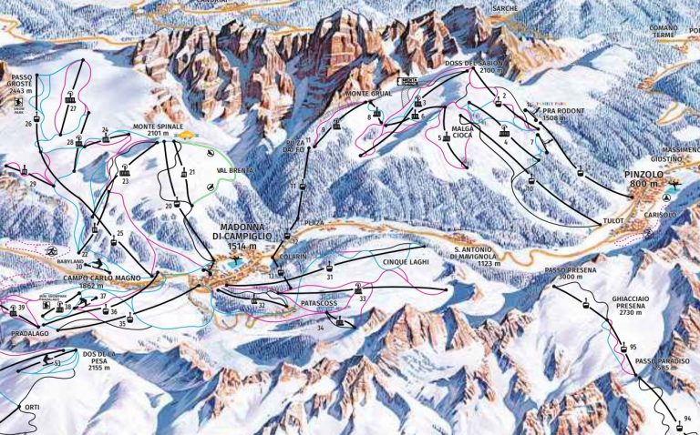 Pinzolo Skimap